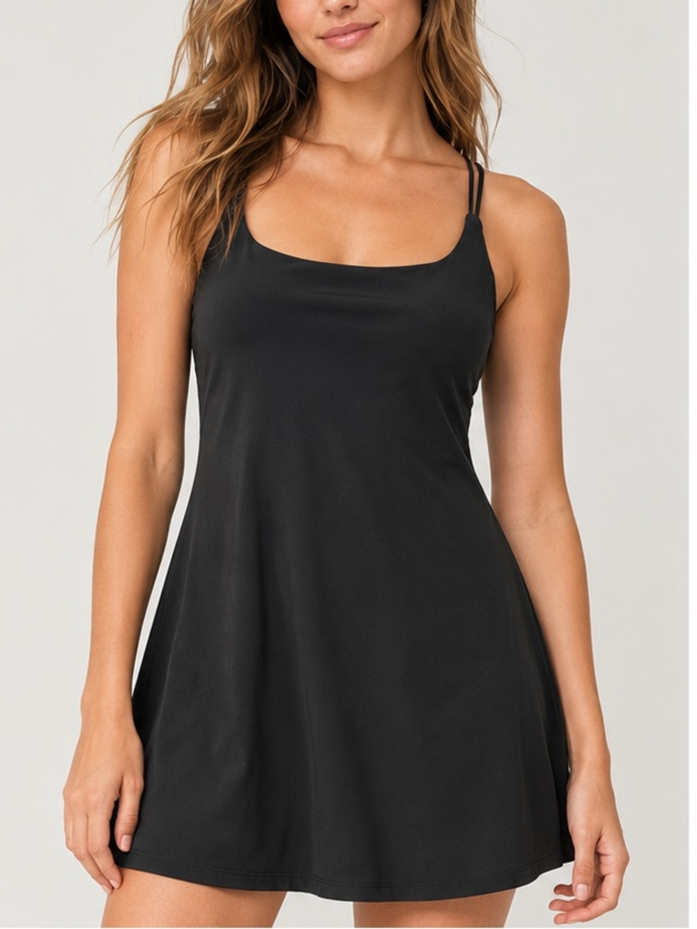 Abercrombie & Fitch YPB Dual Strap Active Dress Shorts Black XSP